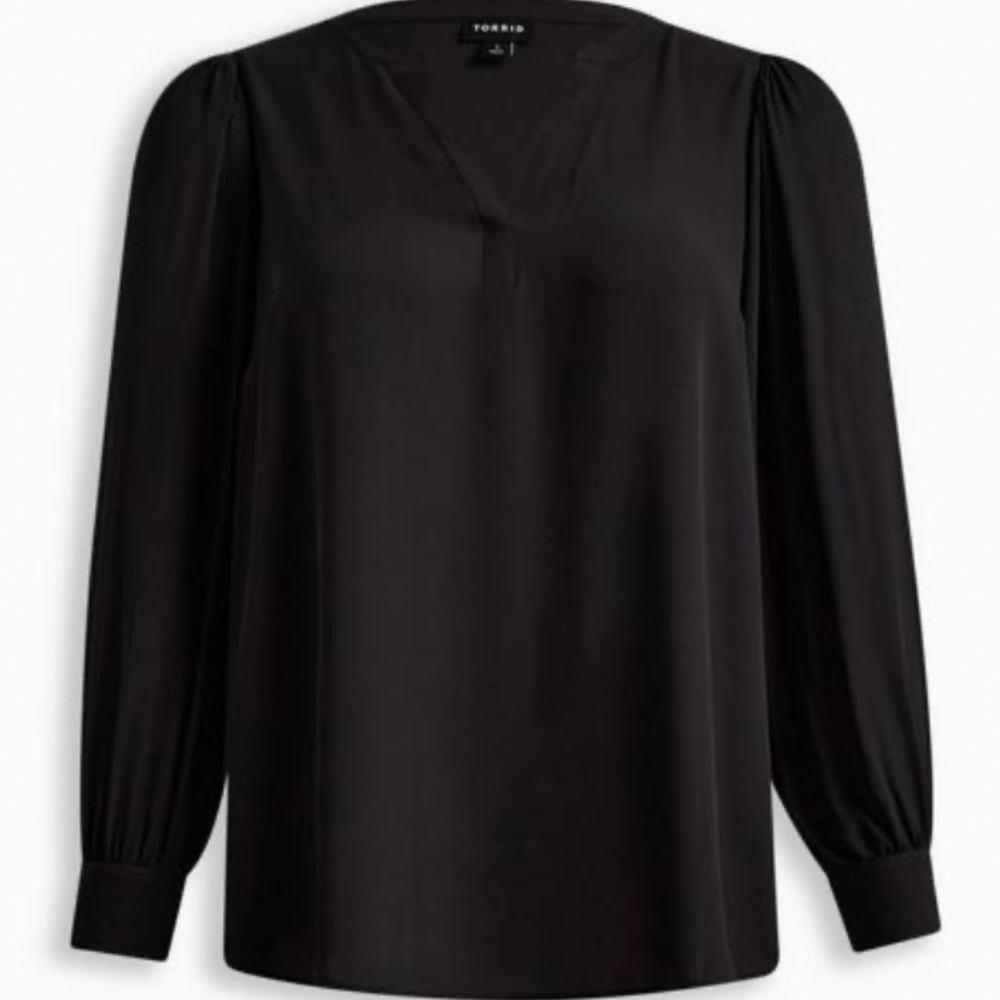 Torrid Harper Georgette Pullover Puff Sleeve Blouse